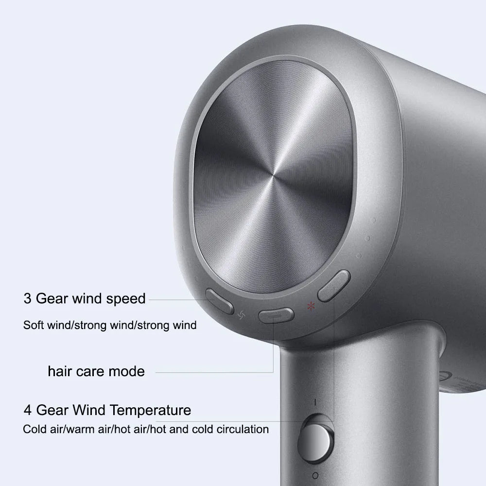 XIAOMI MIJIA High Speed Hair Dryer H701 Water Ion 65m/s Wind Speed 220V Professional Hair Care Quick Drye Negative lon HairDryer.