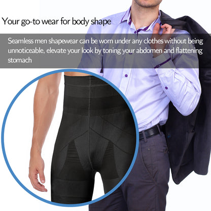 Männer Body Shaper Bauch-steuer Shorts Shapewear Bauch Gürtel Boxer Briefs Hohe Taille Abnehmen Unterwäsche Bein Kompression Höschen