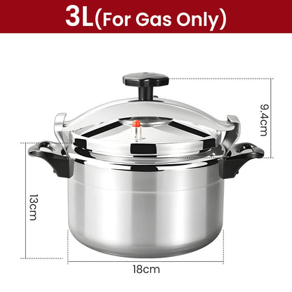 3L/7L Aluminum Pressure Cooker Multifunctional Pressure Cooker Gas Stove Household Restaurant Explosion-proof Pressure Cooker.