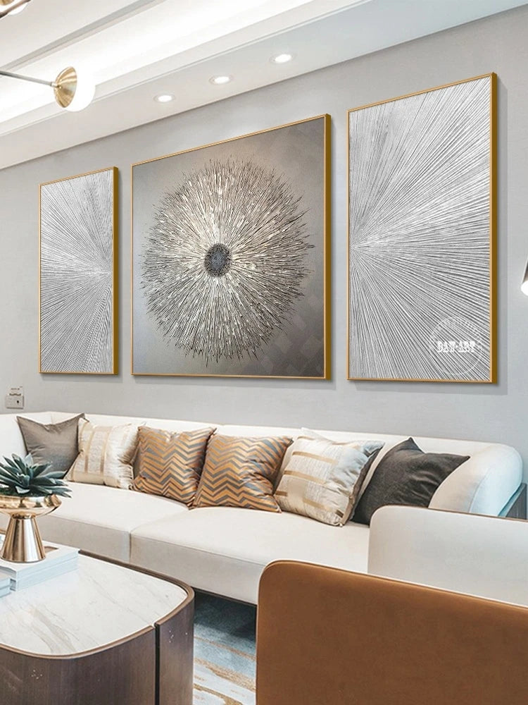 New Arrival Modern Abstract Golden Mountain Landscape Oil Paintings On Canvas China Artwork Wall Decor For Room Unframed.