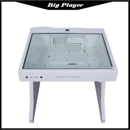 Computergehäuse für große Spieler, All-in-One-Tisch, hochwertiger Desktop, vollständig transparent, großes Gehäuse, cooler wassergekühlter Sci-Fi-Spieltisch