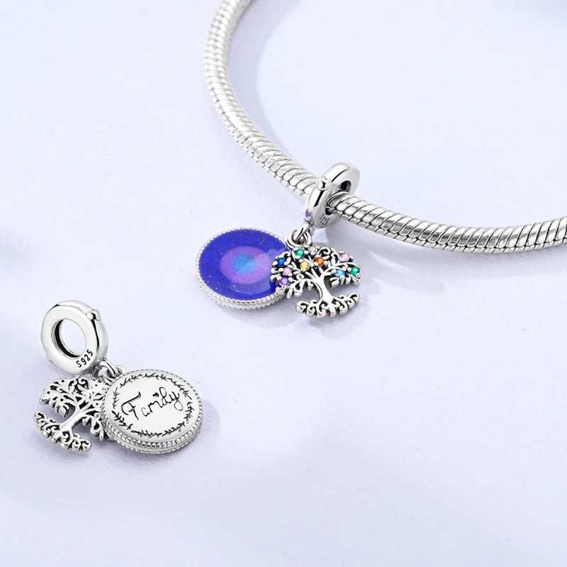 Fit Original Bracelet 925 Silver Butterfly and Sunflower Heart Shape Charms Beads For Women Jewelry Making Fashion Pendant