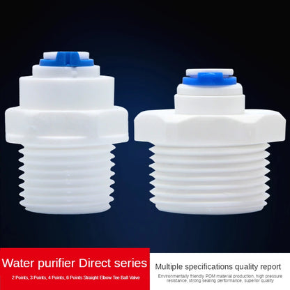 Fit for 1/4" 3/8" OD Tube Straight  Equal Reducer Connector Fitting Aquarium Reverse Osmosis RO Water Dispenser