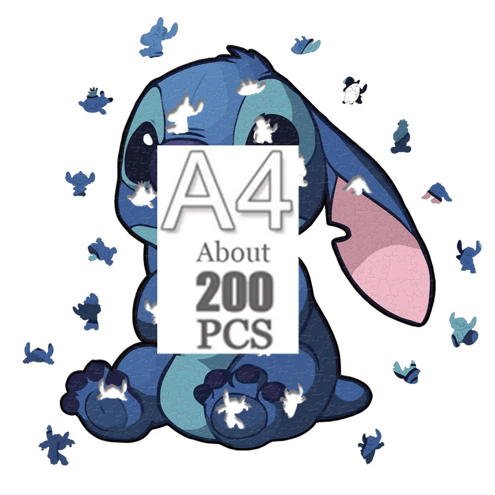 Cartoon animal wooden puzzle Film elements figure Popular classics wood jigsaws for adult kids Educational toy.