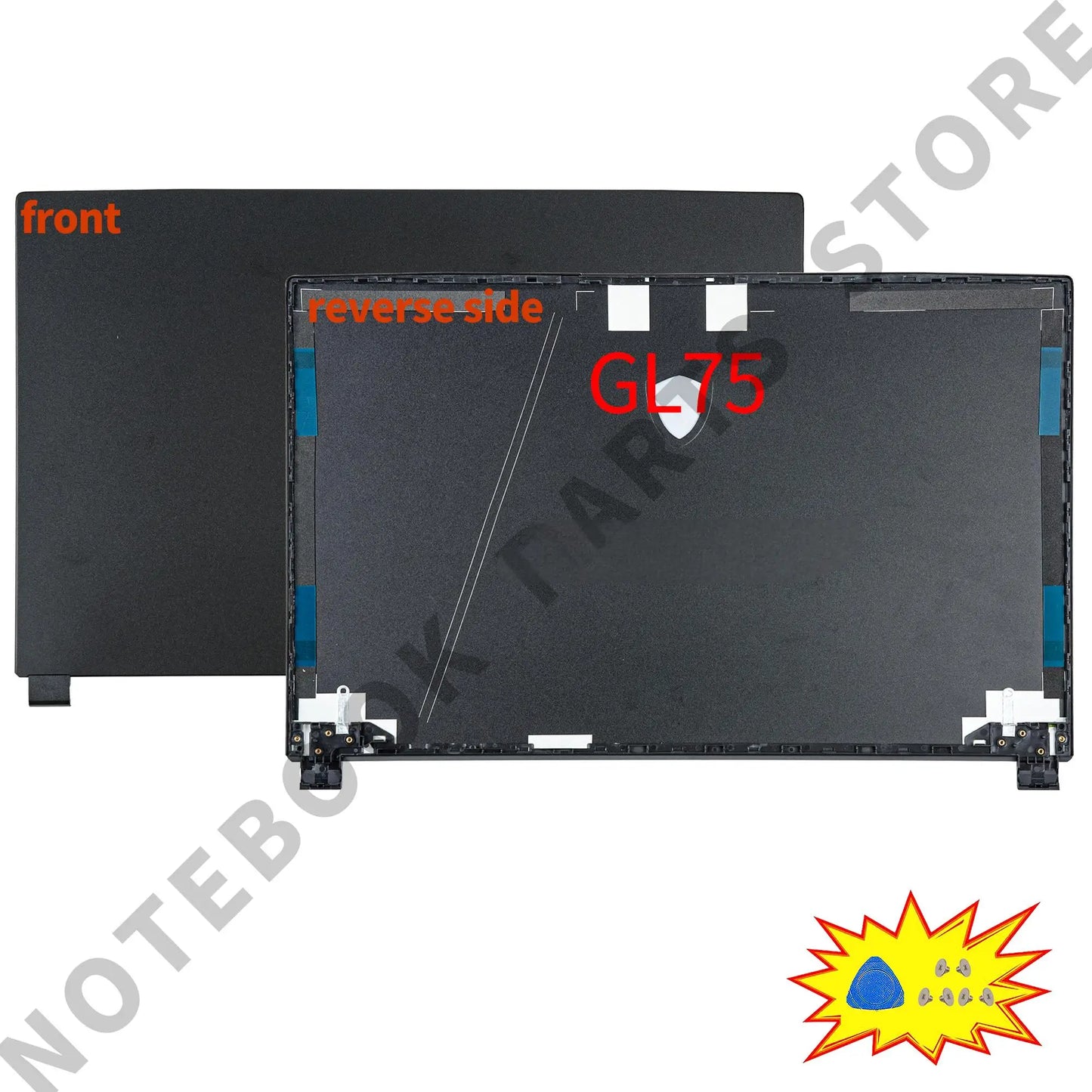 Laptop Housing Case For GE75 GP75 GL75 RAIDER/Leopard 8SG 9SE MS-17E3 17E7 17E9 New Back Cover Bezel Hinges PC Parts Replace.