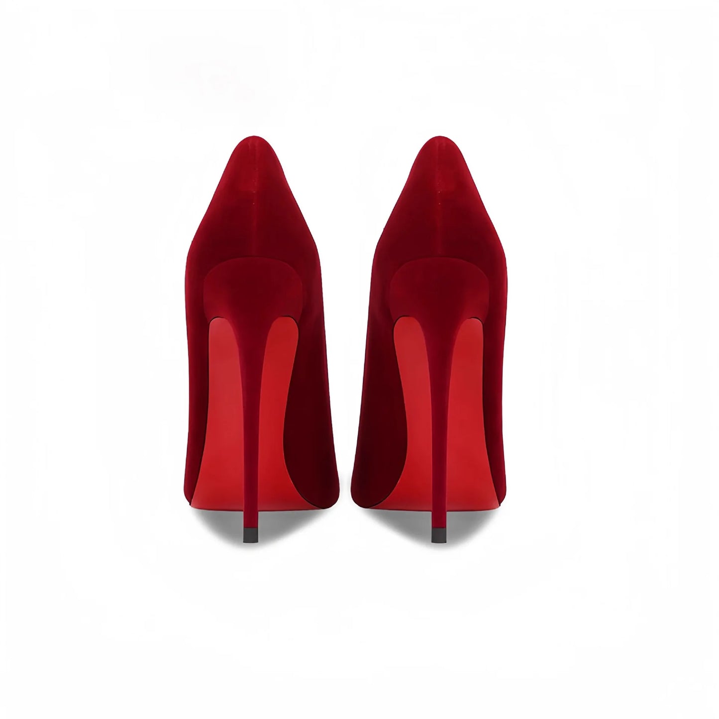 Wine Red High Heels 12cm 10cm 8cm Women Shoes Thin Heels Pointed Head Ladies Pumps Shallow Mouth Stiletto Party Large Size Shoes.