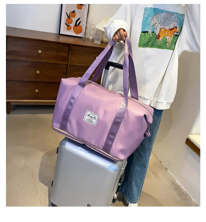 UNIXINU Carry On Travel Duffle Bag Nylon Waterproof Sports Gym Tote Bags for Women Large Capacity Storage Luggage Handbag.