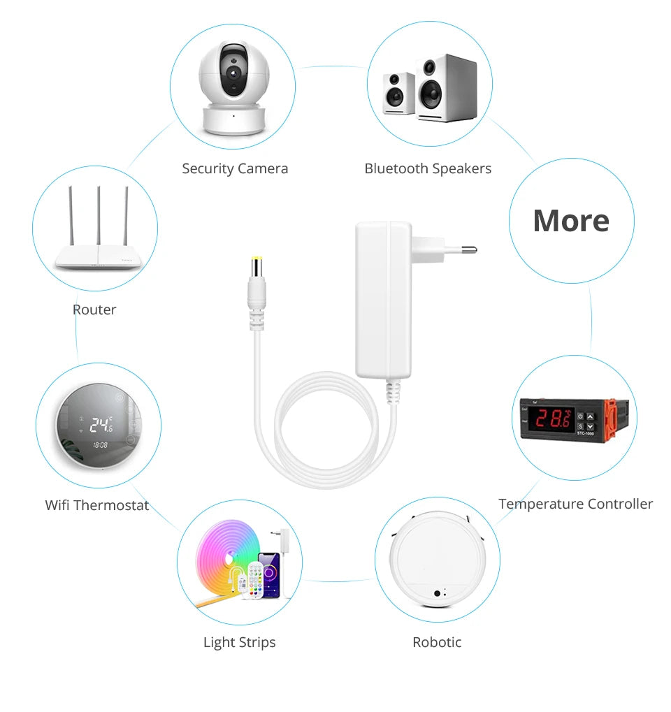 DC 24V 12V 2A 3A Power Supply with EU / US Plug Lab power supply Power Adapter For Home Appliance LED Light Strip.