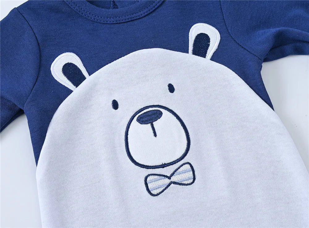 Kavkas Baby Kleidung Langarm 100% Baumwolle Overalls Stram pler 0-12m Neugeborenen Overall einteiliges Cartoon-Print Kostüm.