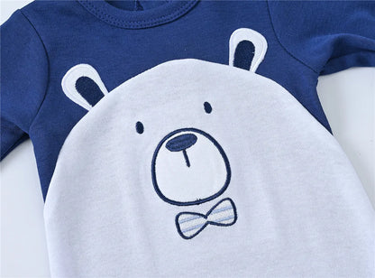 Kavkas Baby Kleidung Langarm 100% Baumwolle Overalls Stram pler 0-12m Neugeborenen Overall einteiliges Cartoon-Print Kostüm.