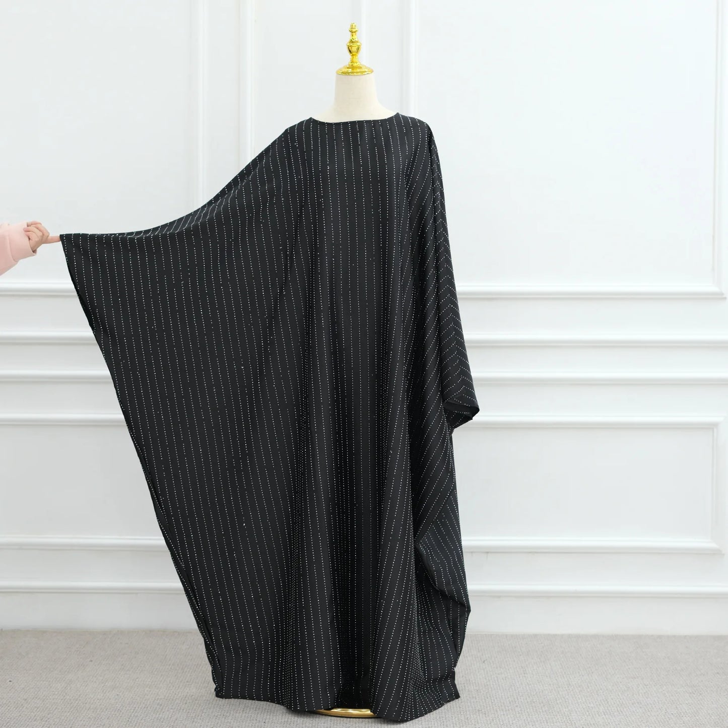 Dubai Diamond Luxury Banquet Musim Dress Abaya Eid Kebaya Caftan Robe Marocain Maxi African Dresses Kaftan Abayas Women Clothing.