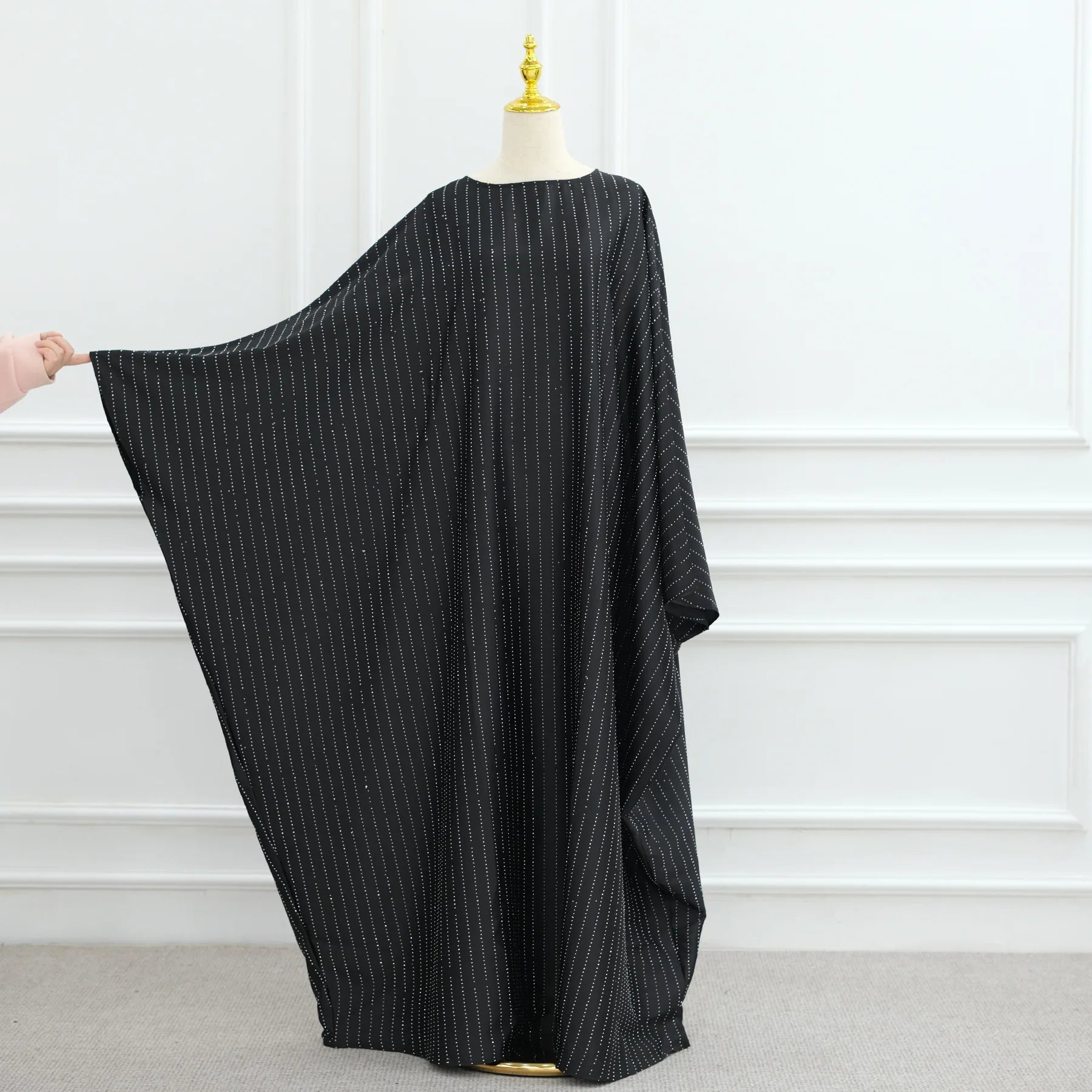 Dubai Diamond Luxury Banquet Musim Dress Abaya Eid Kebaya Caftan Robe Marocain Maxi African Dresses Kaftan Abayas Women Clothing.