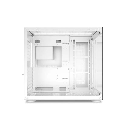 Power Train Seaview Dream MATX ITX Computer Case Panoramic Tempered Glass Side Transparency Without Pillars ATX Desktop Chassis.