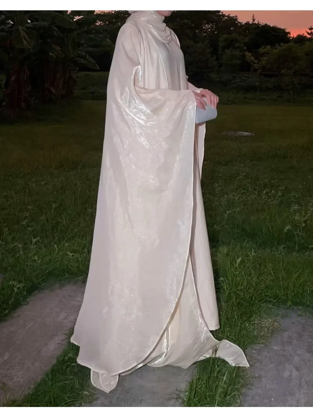 Eid Ramadan Muslim Women Modest Dress 2 Piece Set Arab Open Abayas Vestidos Saudi Cardigan Robe Dubai Morocco Dresses Jalabiya.