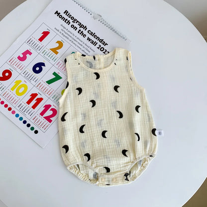 2023 neue Im Sommer Infant Neugeborene Baby Mädchen Jungen Falten Tuch Baumwolle Outfits Kinder Casual Overalls Kleinkind Bodys