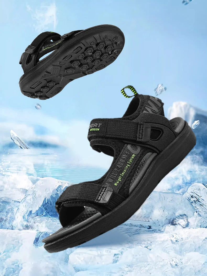 Kids' Summer Breathable Sport Sandals for Boys Casual Beach Shoe Comfortable Soft Sole Children's Fashion Non-slip Sandalias.