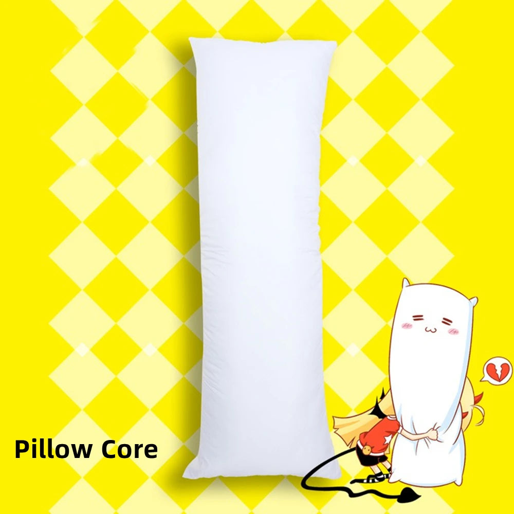Anime Dakimakura Long Pillow Hugging 60x180cm 60x170cm 50x180cm Bedding Inner Body Cushion White Sleep Pillowcase Pillows Core.
