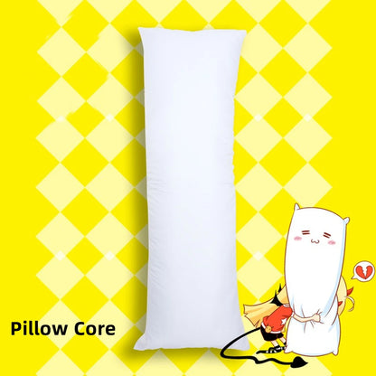 Anime Dakimakura Long Pillow Hugging 60x180cm 60x170cm 50x180cm Bedding Inner Body Cushion White Sleep Pillowcase Pillows Core.