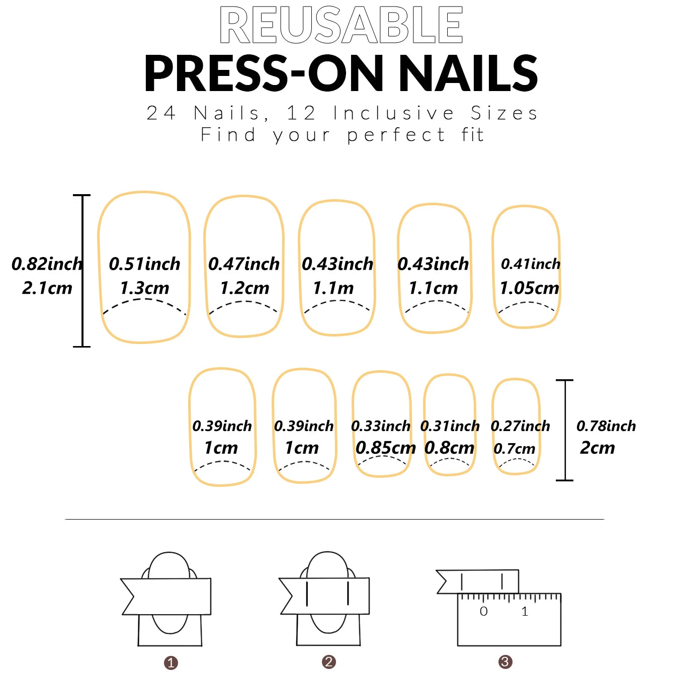 24pcs/set short square fake nails for women cute bride heart white french tips faux ongles y2k press on false nail supplies.