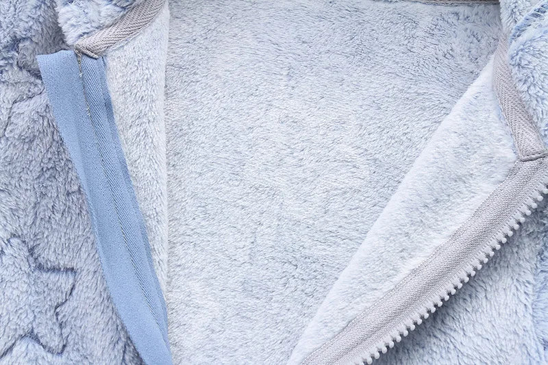 Somenie Unisex Baby Verdickte Onesie Kleidung für Herbst Winter Oberbekleidung Jungen Mädchen Niedliche Cartoon Fleece Warmer Body.