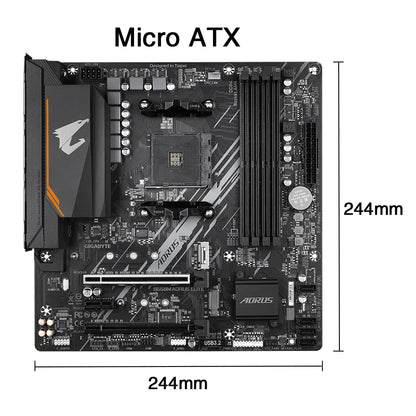 GIGABYTE New B550M AORUS ELITE Motherboard Micro-ATX Socket AM4 For Ryzen 5000 4000 3000 Series CPU Dual Channel DDR4 SATA3 M.2.