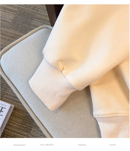 175kg plus size Damen büste Herbst lose Revers Sweatshirt Langarm lässig Top schwarz Aprikose 6xl 7xl 8xl 9xl 10xl 11xl