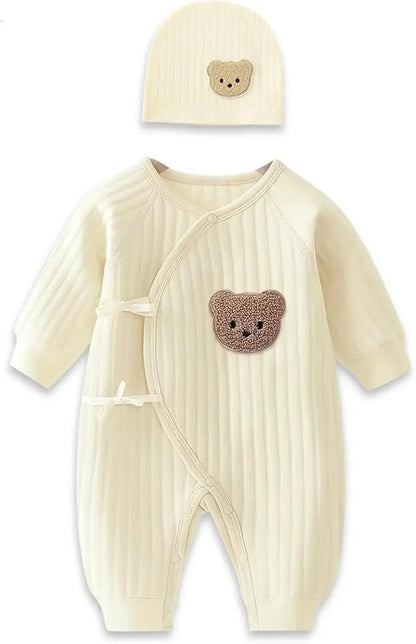 Jungen Mädchen Body Neugeborenen Winter Onesie Kleidung Baumwolle Kleinkind Hause Tragen 0-6M Verdickte Frühling und Herbst Kleidung