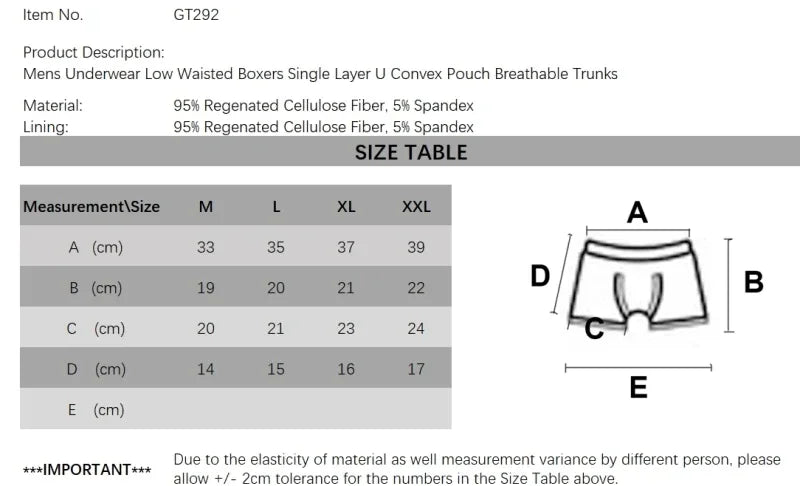 6er-Pack Herren-Unterwäsche, niedrige Leibhöhe, Boxershorts, einlagig, U-konvexer Beutel, Unterhose, atmungsaktive Boxershorts für Herren