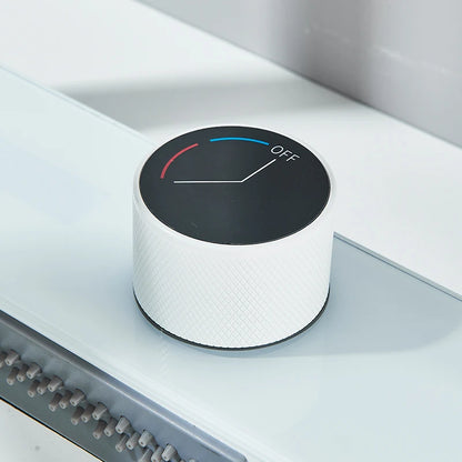 Multifunktionaler digitaler fliegender Regenhahn, weiß, doppelter Wasserfall, Edelstahl-Waschbecken, Küchenspüle, geprägt, großer Einzelschlitz