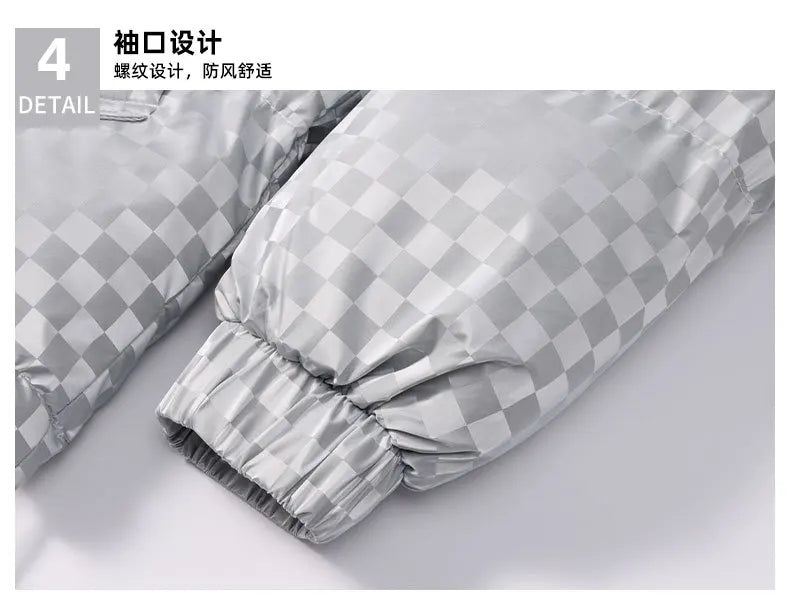 Supzoom New Arrival Casual Mens Winter Trendy Hooded Bread Couple Bright Face Starry Thickened Coat Cotton-padded Jackets.