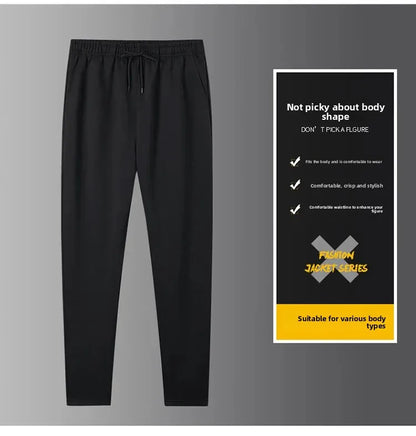 Men's Sportswear Set Spring Autumn Loose Stand Collar Two Pieces Casual Running Outfit Dad Clothes Comfortable Fitness Apparel.