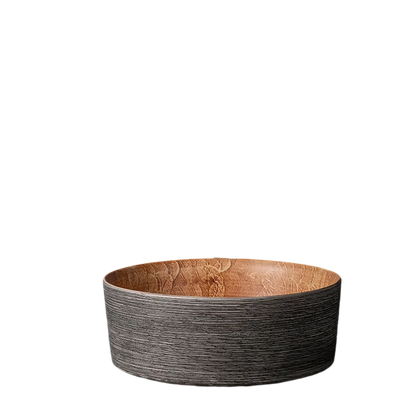 JIENI Art Keramik-Badezimmer-Waschbecken-Set, ovales Waschbecken, antikes Messing, Bambus-Wasserhahn, Pop-Up-Abfluss-Kombination, hochwertige Waschbecken aus Porzellan