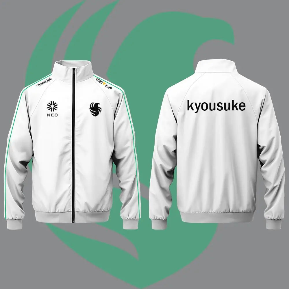 Team Falcons Esports Club New White Uniform CSGO Pro League EWC 2025 Training Zip-Up Jacket Men's Women Customized CS2 Niko Tops.