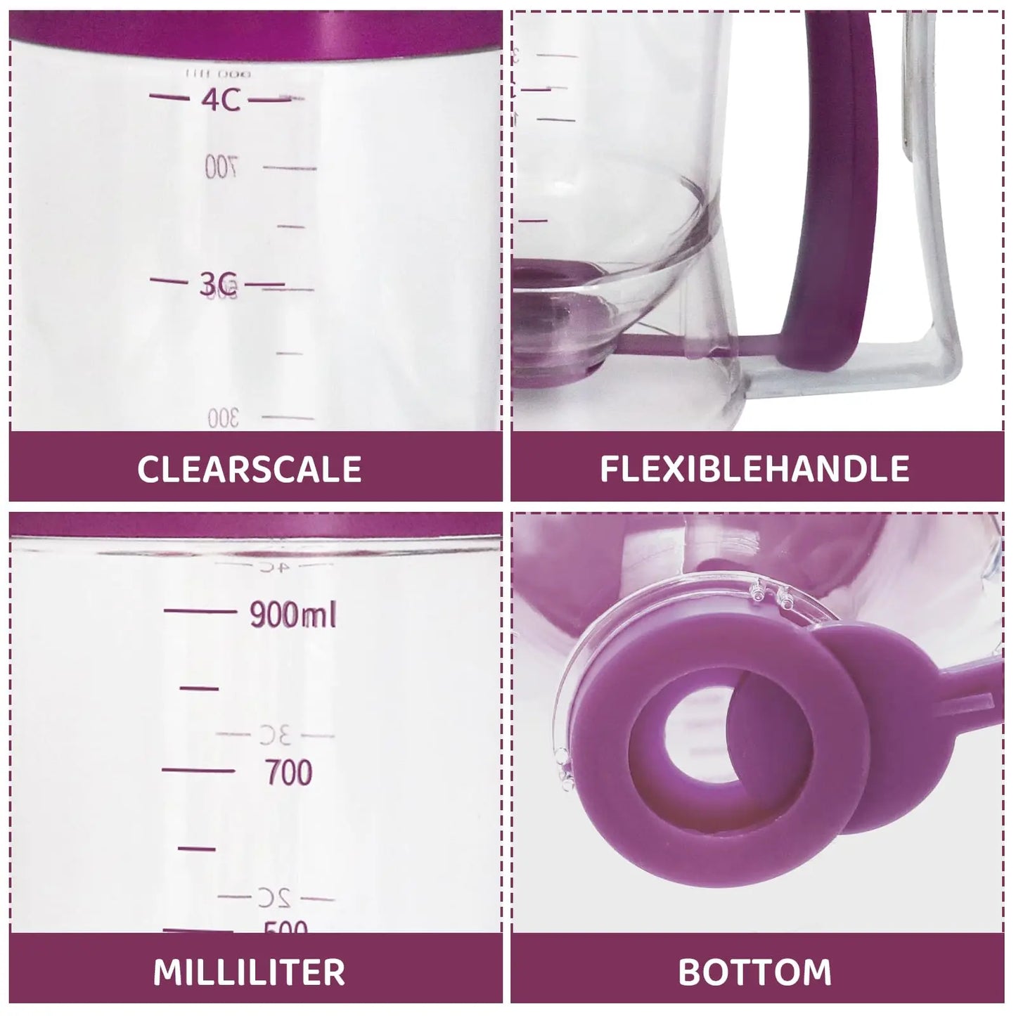 Hand-Held Batter Dispenser For Cupcakes Easy-To-Use Batter Dispenser And Butter Separator With Measuring Labels Kitchen.