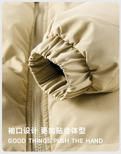 Winter Loose-fit Thickened Warm Cotton Parka Men Trendy Student Puffer Jacket Oversize Parka Korean Men's Puffer Jacket Parkas.