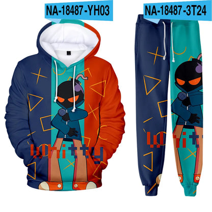 Friday Night Funkin 3D Print kids Tracksuit Set Casual Hoodie+Pants 2pcs Sets Spring Autumn Oversized Sweatshirt Fashion Clothes.