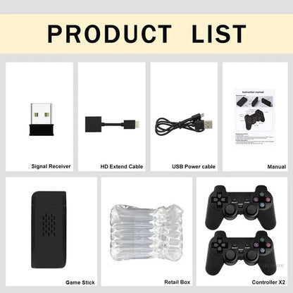 M8 4K Video Game Console Built-in 20000 Games Wireless Controller Gamepad Retro Handheld Game Player For PS1 Dropshipping