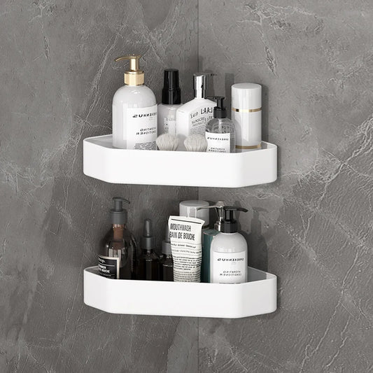 Bad Regal Küche Lagerung Organizer Aluminium Legierung Shampoo Rack Dusche Regal Bad Zubehör Kein Bohrer Regal