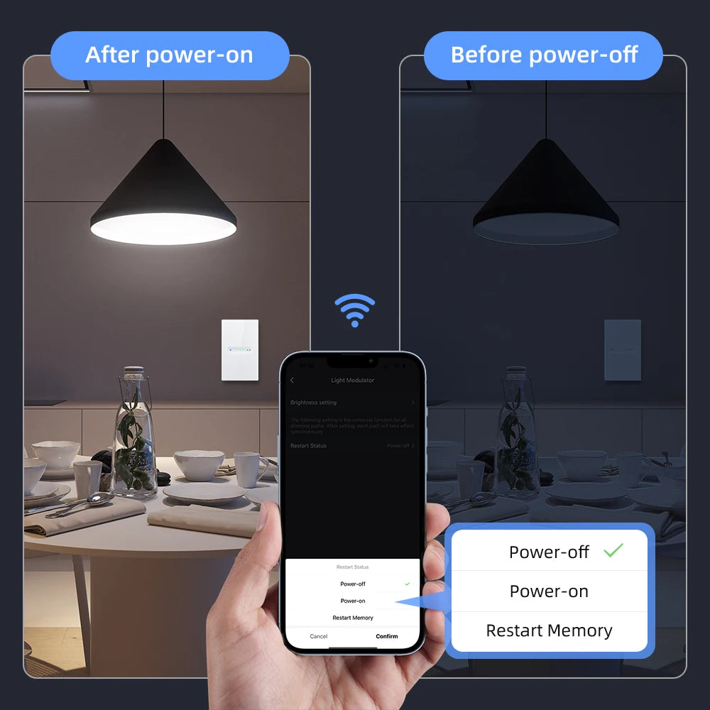 AVATTO Tuya WiFi/ZigBee Smart Dimmer Schalter 1/2 Gang Dimmer Licht Schalter Touch Panel APP Fernbedienung Für Alexa google Hause.