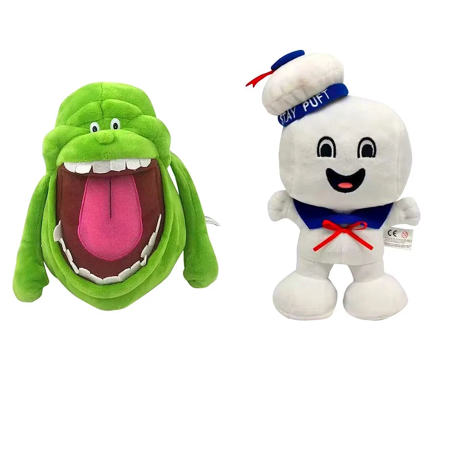 Marshmallow Man and Slimer stuffed Vintage Ghostbusters 3 Stay Puft Plush Bank Sailor stuffed Plush Toy Dollhristmas Gift 20CM.