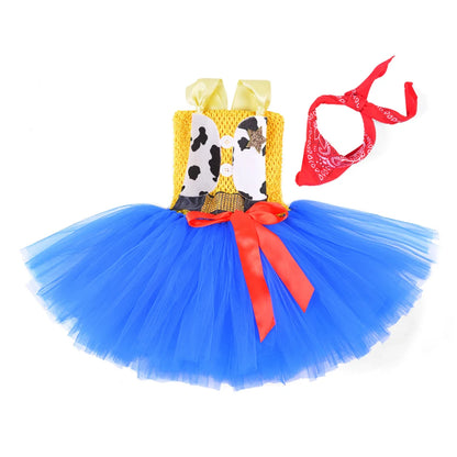 Woody Jessie Toy Story Cowboy Performance Kostüm Sets Mädchen Cartoon Tutu Kleid Kinder Disney Cosplay Karneval Party Kleidung.