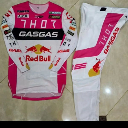 Red Bull collaboration Thor motorcycle racing bike riding suit F1 set men's and women's cycling competition suit.