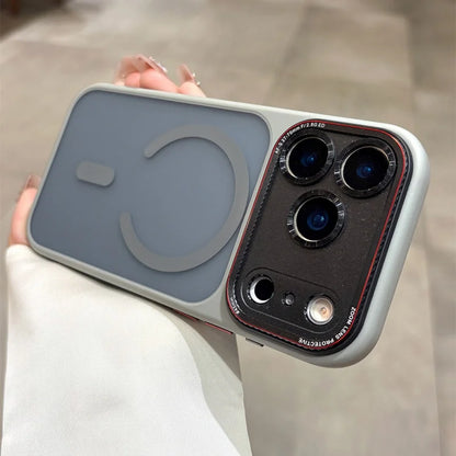 Original For Magsafe Magnetic Matte Phone Case For iPhone 14 15 16 17 Pro Max 17 Air Shockproof Armor Camera Protection Cover.