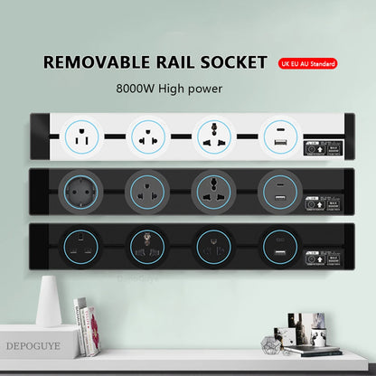 Wandsteckdose EU UK FR Korea Standard Home Küche Badezimmer Büro Wandsteckdosen Stecker Adapter Weiß Schwarz.