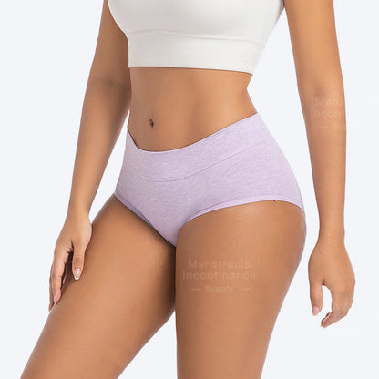 High Waist Leakproof Period Panties Bamboo Fibre Heavy Flow Absorbent Underwear Reusable Breathable
