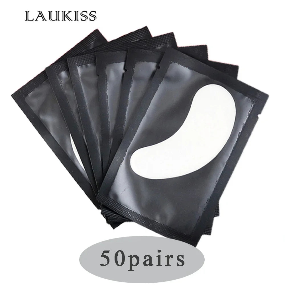 50/500/1000pcs Hydrogel Patches for Eyelashes Building Eyelash Extension Under Eye Pads Lash Stickers Tools Wholesale LAUKISS.