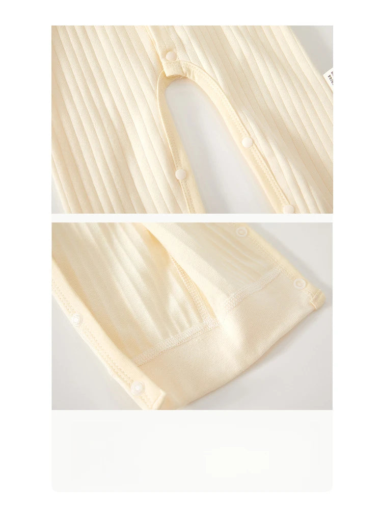 AYNIGIELL Frühling und Herbst 0-12 Monate Baby-Strampler Hochwertiger Neugeborenen-Overall aus 100 % Baumwolle für Neugeborene, Jungen und Mädchen