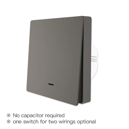 MOES Smart Lichtschalter Tuya ZigBee Kein Neutralleiter Kein Kondensator erforderlich Smart Life 2/3-Wege Funktioniert mit Alexa Google Home 2mqtt