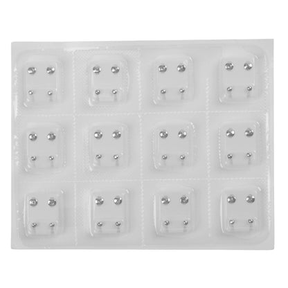 12Pairs Medical Earrings Piercing Tools Set Crystal Ear Stud Surgical Steel Stopper for Body Ear Piercing Gun Fashion Jewelry.