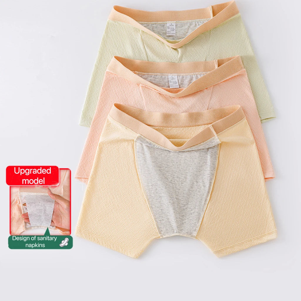 4pcs Women's Safety Pants Physiological Underwear High Waist Shorts Panties For Women Plus Size No Trace Leggings Safety Panty.